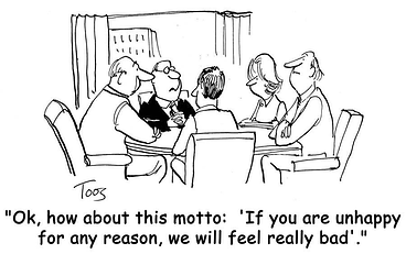 customer service strategic advantage cartoon