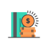 orange_credit card coins