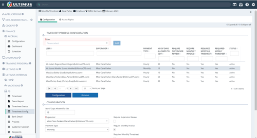 PSA Timesheet Config3
