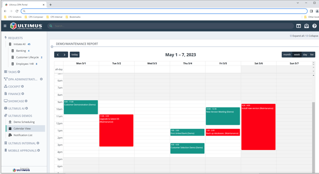 Resource scheduling process