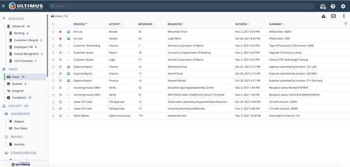 Finance accounting workflow