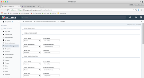 Business User configuration