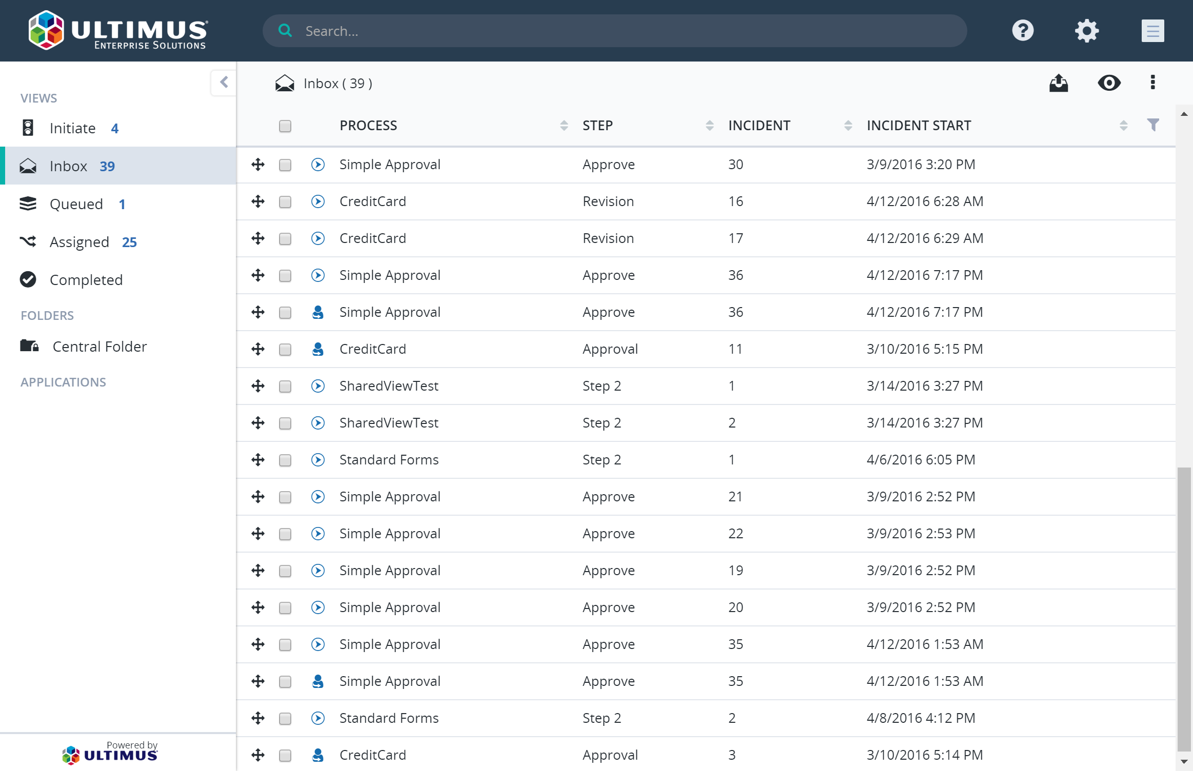 CPS Inbox Process Tasks