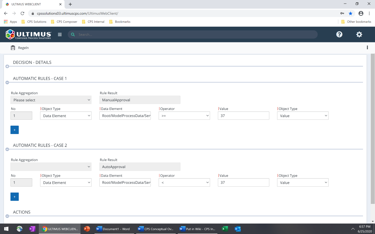 Reusable Business User rule configuration interface